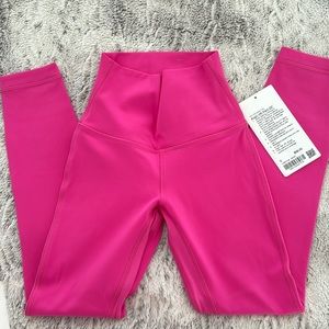 Lululemon size 0 Align 25” leggings in sonic pink